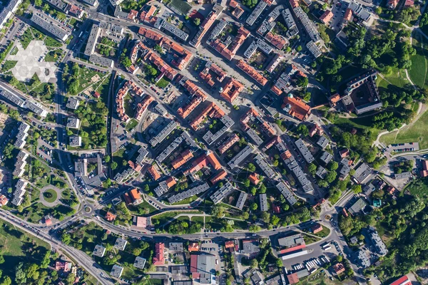 Vista aérea de la ciudad de Olesnica —  Fotos de Stock