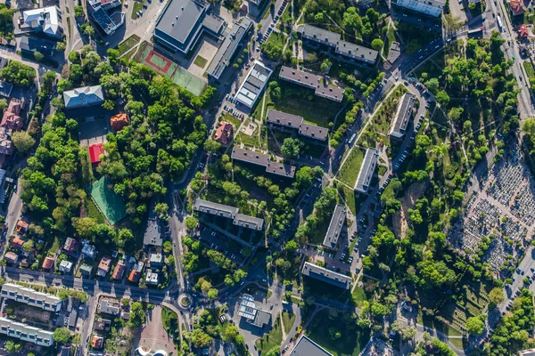 Vista aérea de la ciudad de Olesnica —  Fotos de Stock