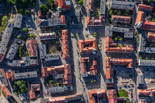 Vista aérea de la ciudad de Olesnica —  Fotos de Stock