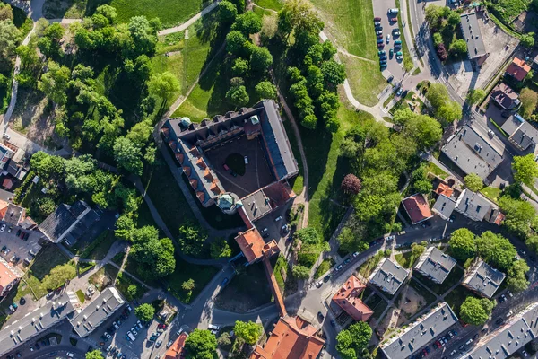 Vista aérea de la ciudad de Olesnica —  Fotos de Stock