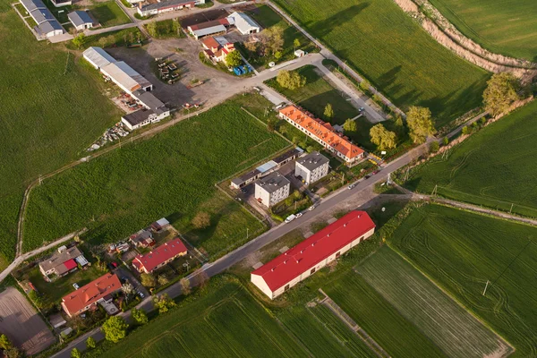 Aerial view of wroclaw city suburbs — Stock Photo, Image