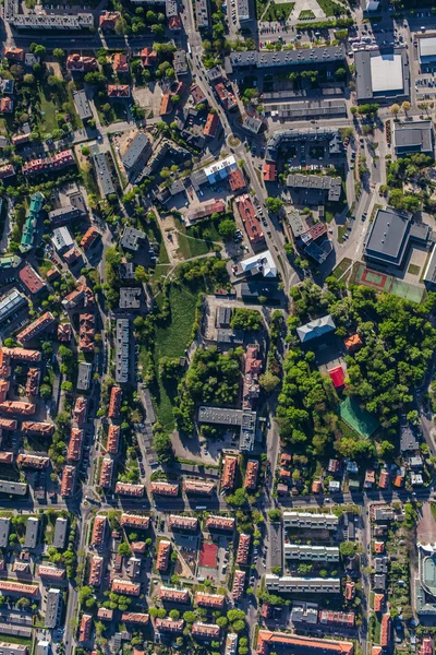 Luftaufnahme der Stadt Olesnica — Stockfoto