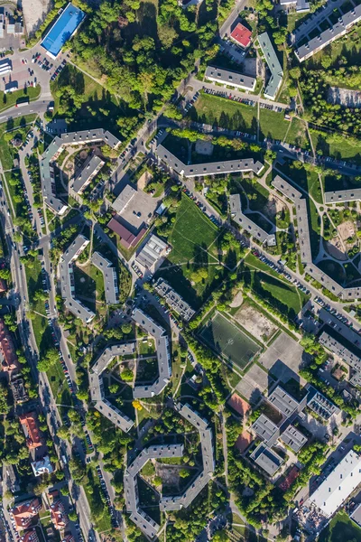 Vista aérea de la ciudad de Olesnica —  Fotos de Stock