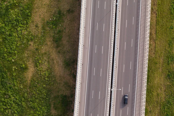 Flygfoto över motorvägen — Stockfoto