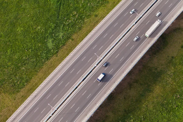 Aerial view of highway — Stock Photo, Image