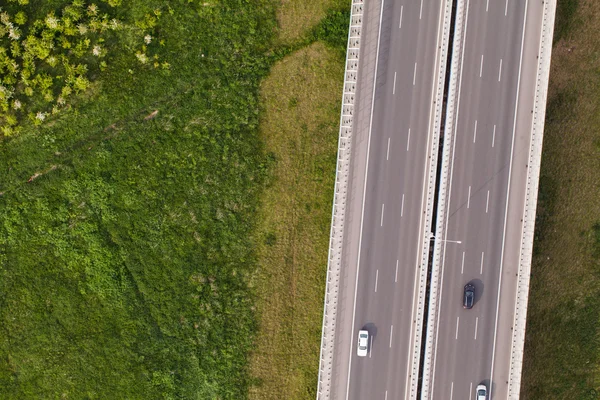 Luchtfoto van de snelweg — Stockfoto