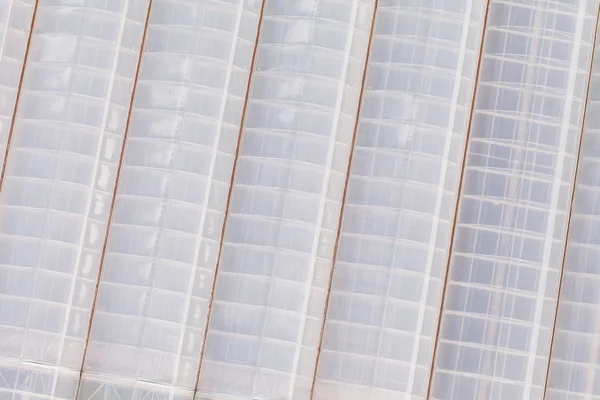 Aerial view of greenhouses — Stock Photo, Image