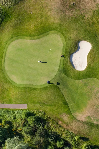 Vista aerea sul campo da golf in Polonia — Foto Stock