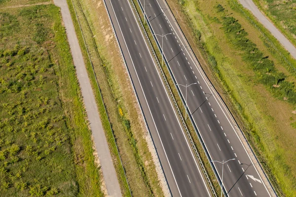 高速道路の空中風景 — ストック写真