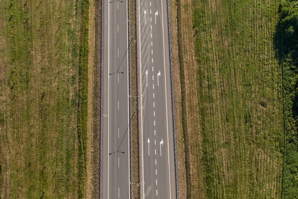 高速公路的空中景观 — 图库照片