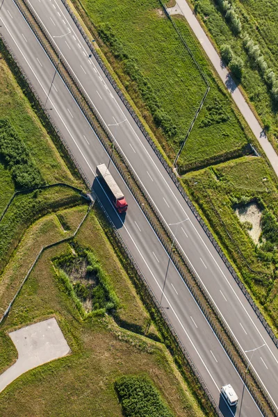 高速道路の空中風景 — ストック写真