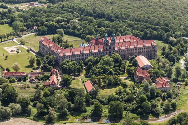 Aerial view of Lubiaz abbey — Stock Photo, Image