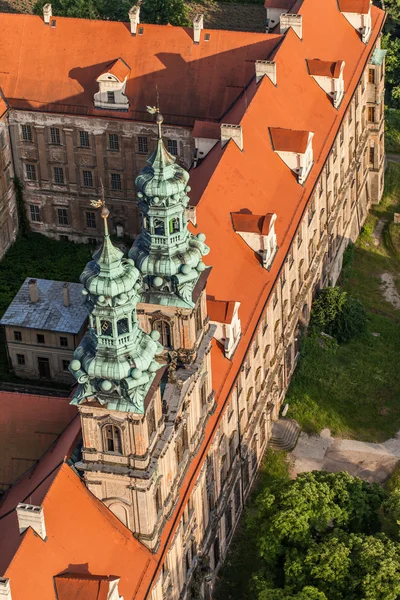 Aerial view of Lubiaz abbey — Stock Photo, Image