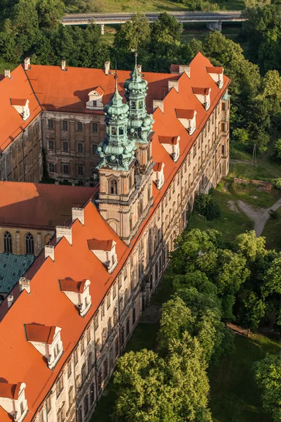 Vista aerea dell'abbazia di Lubiaz — Foto Stock