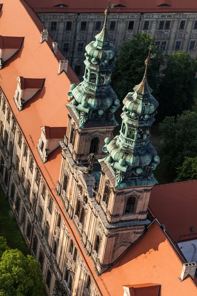 Aerial view of Lubiaz abbey — Stock Photo, Image