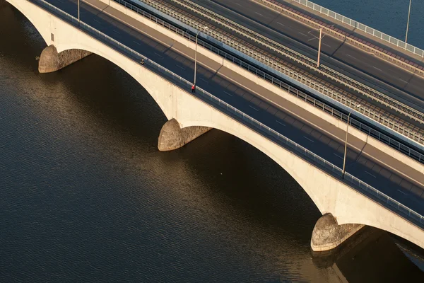 Vista aérea da ponte — Fotografia de Stock