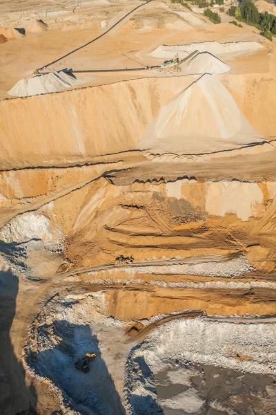 Aerial view of rock quarry — Stock Photo, Image