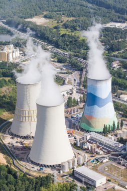 kömür santralı Polonya havadan görünümü