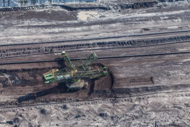 kömür madeninin havadan görünüşü