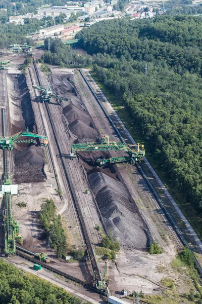 Vista aérea de la mina de carbón —  Fotos de Stock