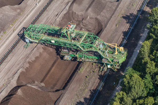 kömür madeninin havadan görünüşü