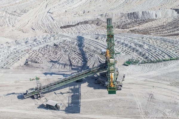 Vista aérea de la mina de carbón — Foto de Stock