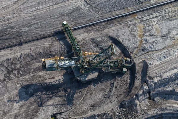 Letecký pohled na uhelný důl — Stock fotografie