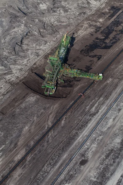 kömür madeninin havadan görünüşü