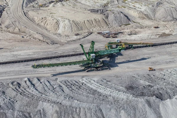 Vue aérienne de la mine de charbon — Photo