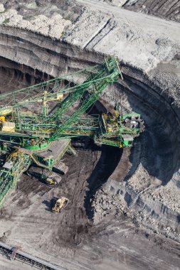 kömür madeninin havadan görünüşü