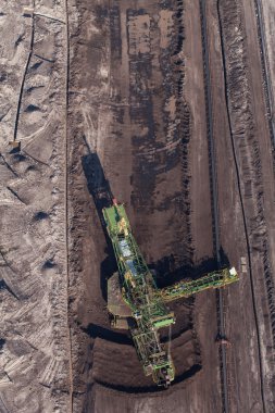 kömür madeninin havadan görünüşü