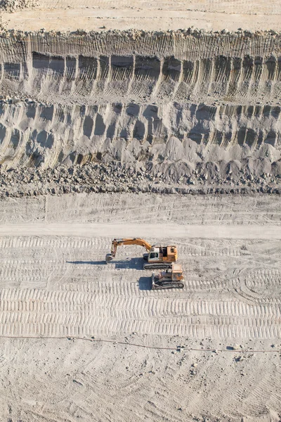 Widok z lotu ptaka kopalni węgla — Zdjęcie stockowe