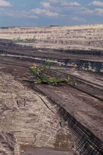 Aerial view of coal mine — Stock Photo, Image