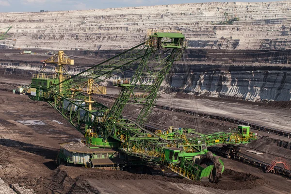 Aerial view of coal mine — Stock Photo, Image