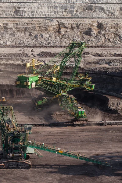 Aerial view of coal mine — Stock Photo, Image