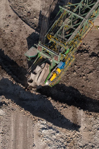 kömür madeninin havadan görünüşü