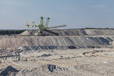 kömür madeninin havadan görünüşü