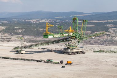 kömür madeninin havadan görünüşü