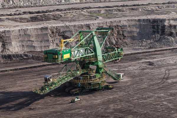 Aerial view of coal mine — Stock Photo, Image