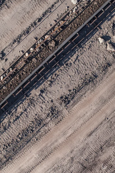 Aerial view of coal mine — Stock Photo, Image