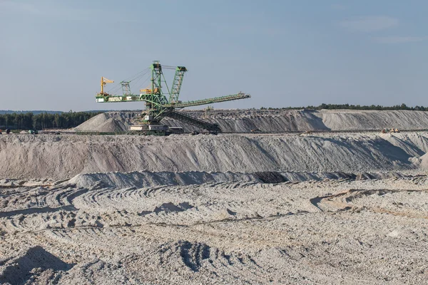 Aerial view of coal mine — Stock Photo, Image