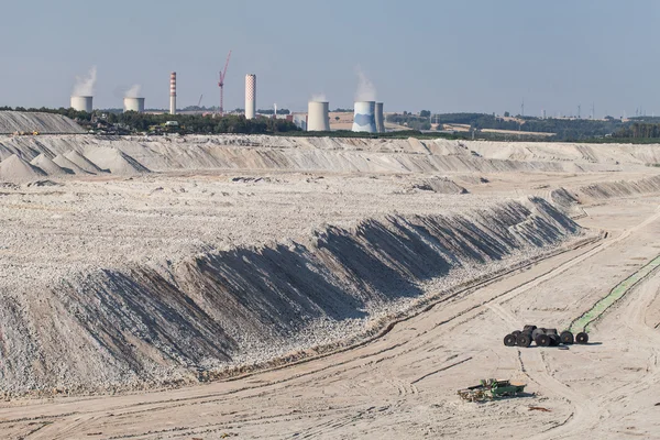 Vue aérienne de la mine de charbon — Photo