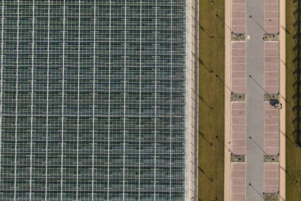Vista aérea de invernaderos —  Fotos de Stock
