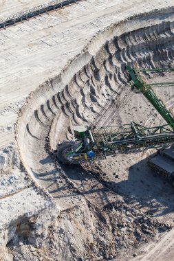 kömür madeninin havadan görünüşü