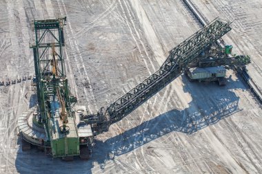 kömür madeninin havadan görünüşü