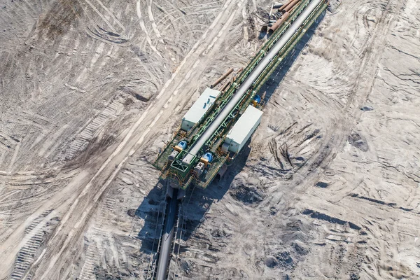 Vista aérea de la mina de carbón — Foto de Stock