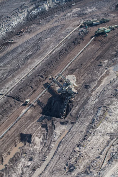 Kömür madeninin havadan görünüşü — Stok fotoğraf