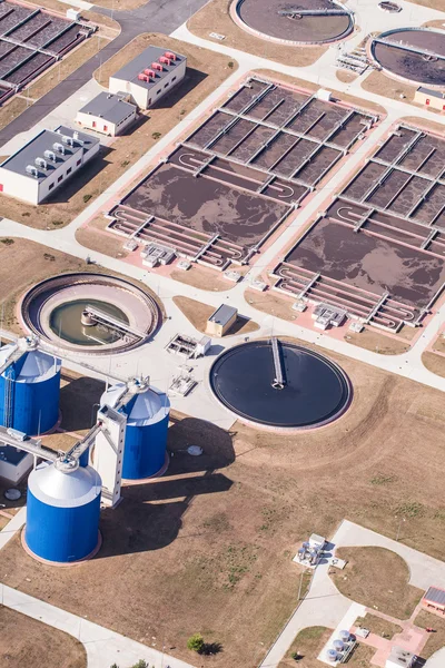 Planta de tratamiento de aguas residuales — Foto de Stock