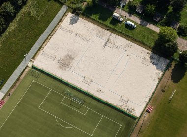 Spor kompleksinin havadan görünümü