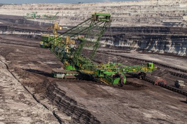 kömür madeninin havadan görünüşü